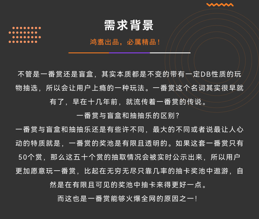 不管是一番賞還是盲盒，其實本質都是不變的帶有一定DB性質